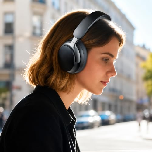 Image of Mizi Replacement Earpads Compatible with Bose QuietComfort Ultra Gen 1 & Gen 2 Wireless Headphones, Premium Protein Leather Ear Cushions High-Density Memory Foam for Noise Isolation & Comfort - Black