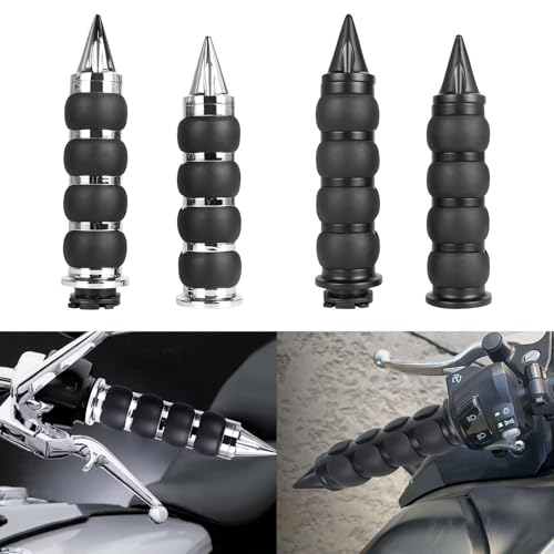 Poignées de guidon de moto de style rétro finition premium - 2