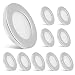 Dream Lighting LED Recessed Ceiling Light 3.5W Cool White Silver Pack of 10