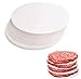 Carta Oleata per Hamburger, Skoye Carta Antiaderente Tagliata Perfetta Hamburger, Cheeseburger, Polpette-Carta Oleata Carta Antiaderente Carta da Forno Accessori per Barbecue, Diametro 11 cm,500 Pezzi