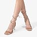 DREAM PAIRS Rose Gold High Heels Stilletos Heels for Women Strappy Gladiator Sexy Square Toe Open Toe Dressy Pumps Sandals Size 7 SDHS2239W