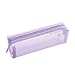 Produktbild Daliuing Canvas Pen Bag Cute Cartoon Pen Pouch Portable Small Stationery Storage Organizer Multifunktions Kosmetik Make-up Tasche für Büro Schule Kinder Frauen Mädchen Geschenk 20.5*6.5*6 cm violett