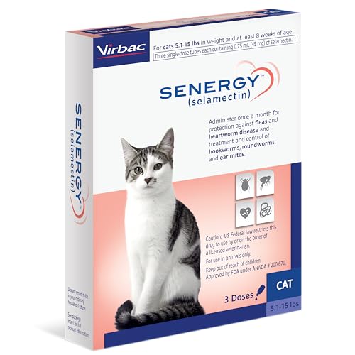 SENERGY® (selamectin) for Cats 5.1-15 lbs, 3 Pack