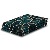 Ultra-mince et super léger Head Case Designs sous Licence Officielle Elisabeth Fredriksson Deep Teal Stone Mix Art Vinyle Autocollant De Jeu Peau Autocollant Couverture Compatible avec Sony PlayStation 4 PS4 Pro Console