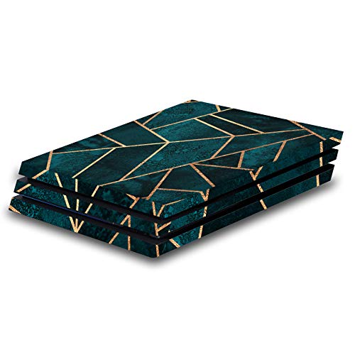 Skin autocollant PS4 Pro Elisabeth Fredriksson en vinyle premium texturé Deep Teal Stone Mix