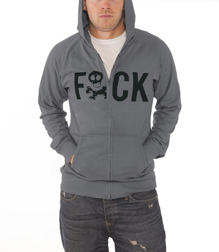 All Time Low Skull F Felpa, Grigio (Grey), X-Large...