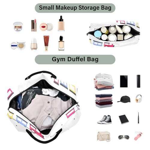 Bolaz Duffle Bag for Travel-Cartoon Colorful Car， Easy Update Large Magnectic Sticker Refrigerator Magnets Decor Wash Machine Magnet Decals23"x26"4