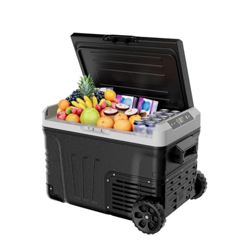 35L 車用ポータブル冷凍庫 12V 冷蔵庫 クーラー 12V/24V DC 冷蔵庫 車輪付き バスケット2個 旅行 トラック ボート キャンプ用