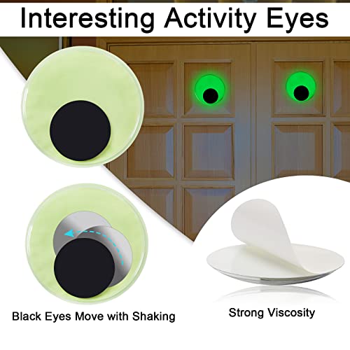 glow in the dark googly eyes - self adhesive craft sticker large sticky eyes in 234 334 434 for diy decoration