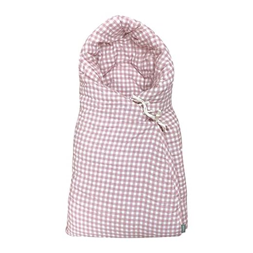 molis&co. Saco de Carrito Bebé Universal. Saco Capazo Cochecito Bebe Invierno y Otoño con Capucha. Saco Silla Paseo a Prueba de Viento. Dusty Rose. OEKO-TEX 100.