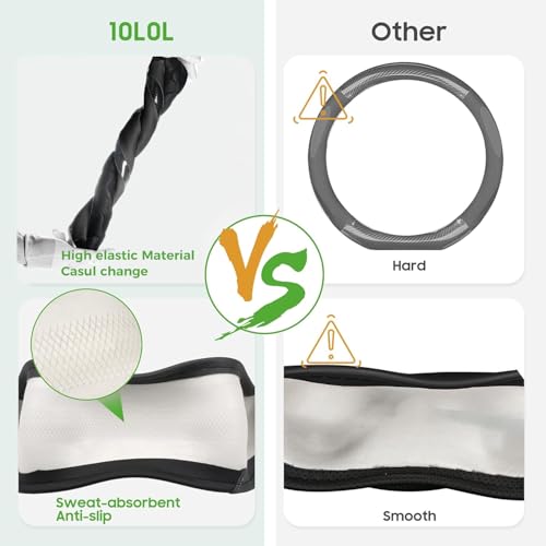 10L0L 14 Inch Golf Cart Steering Wheel Cover for Yamaha, Club Car 1981-Up by 10L0L - Used condition - Image 4