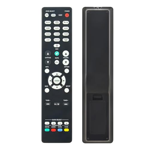 AULCMEET Télécommande de rechange RC-1244 pour récepteurs AV Denon Premium AVRS760H AVRX1700H AVR-S760H AVR-X1700H