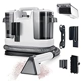 Cutewolf Tragbarer Teppich- und Polsterreiniger, leistungsstarker Saug-Teppichreiniger mit Doppelbürstenköpfen, Tiefenflecken- und Geruchsentferner für Teppiche, Teppiche, Sofas, Auto-Innenausstattung