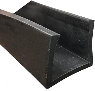 Square Edge U section EPDM black rubber car edge protective trim 27mm x 31mm fits 25mm