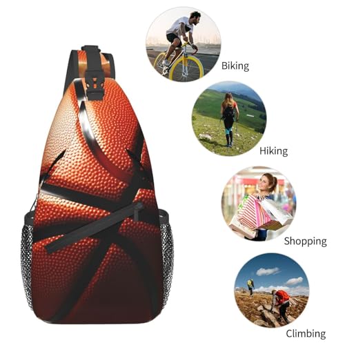 Mochila Sling Crossbody para Hombre y Mujer Negra miniatura 5
