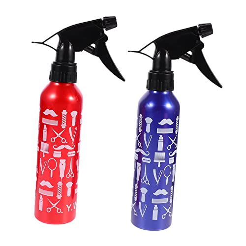 Hemobllo 2 piezas Pulverizador de Agua para Peluquería Botellas Vacías de Spray con Gatillo y Portátiles para Reposición Rápida de Hidratación Casa Material Resistente