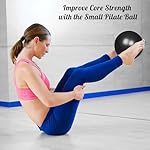 Small Pilates Ball 9 Inch Small Exercise Ball Mini Workout Yoga Balls for Gym Yoga, Core Training, Fitness, Workout, Stability, Improves Balance - Image 3