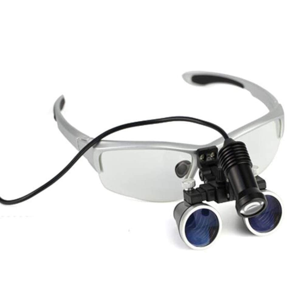 Loupe dentaire chirurgicale pour réduire la fatigue oculaire et travailler sous lumière LED 3.5X