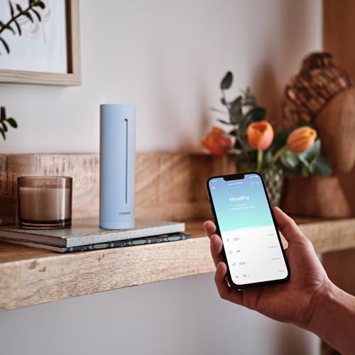 Netatmo Smarter Raumluftsensor für Innenräume, CO2-Sensor, Temperatur, Luftfeuchtigkeit, Geräusch - Haussteuerung, Gesundes Raumklima… – Ansicht 5
