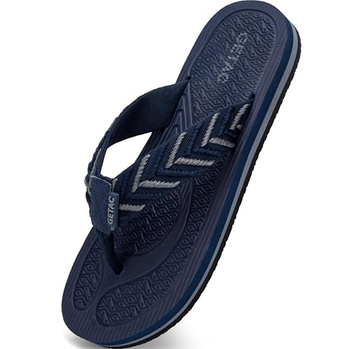 La mejor selección de Chanclas para Baño de esta semana. 46 Getac CHANCLAS, SANDALIAS HOMBRE Sandalias Flip Flop Suela Antiderrapante PANTUNFLAS EVA Ergonómicas, Pata de gallo trenzada impermeables Casuales Playa Baño (Azul marino,...