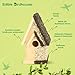 Edible Birdhouse - Birdseed Bird Feeder, Wooden Birds House Covered in Wild Bird Food, Squirrel Resistant Birds Feeders for Outside Hanging, Watching Gift for Garden Lovers, (TL)