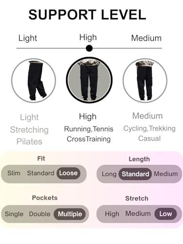 Image of Leriya Fashion Men's Cargo Pants | 4 Pocket Cotton Cargo Joggers for Men | Loose Fit Stylish Pant with Pockets | Casual Baggy Trousers & Streetwear Lower