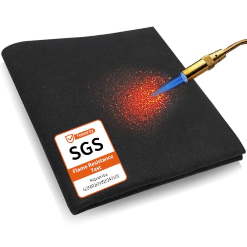 Image of kaidun 20x20 Inch Welding Blanket Fireproof Carbon Felt for Soldering