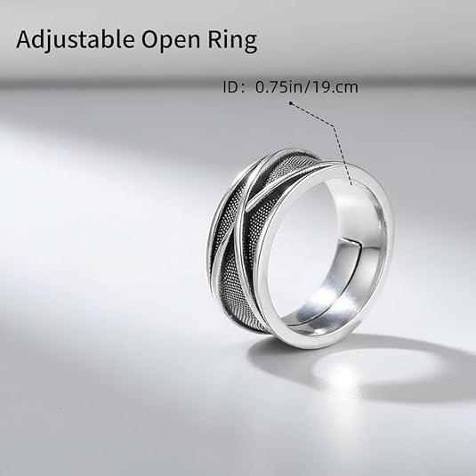 Image of figurine Anime Ring, Black Ring for Cosplay Events, Anime Rings for Everyday Wear and Special Occasions, Anime Inspired Design with Storage Bag