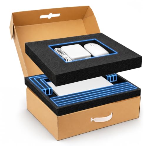Laptop Shipping Box With Foam For 13-17.3 In Laptops Corrugated Box