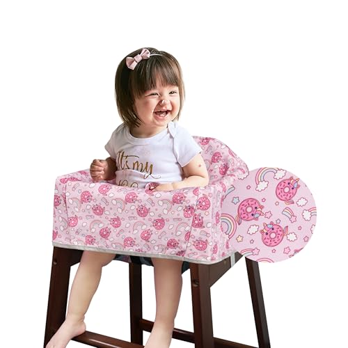 Solfres Dual-Belt High Chair Cover, Baby High Chair Cover, Upgrade