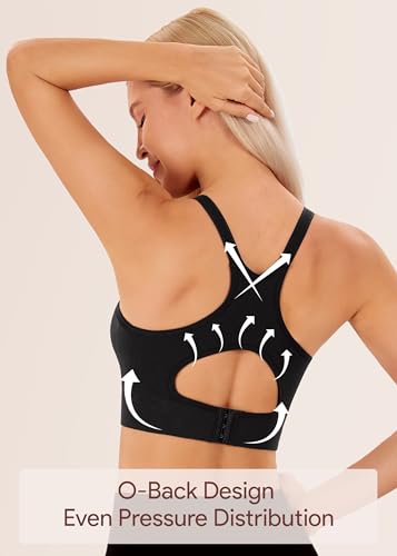 Angelhood Nursing Bras for Breastfeeding, Ribbed Nursing Sports Bra Yoga Maternity Bras Pregnancy Sleep Bralette3