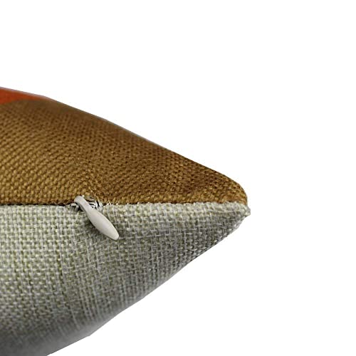 All Smiles Outdoor Throw Pillow Covers Fall Decor Patio 22X22 Set Of 4 Colorful Modern Cushion Cases Cojines Couch Sofa Decoration Porch For Home Living Room Geometric Triangle Orange Yellow #TOP5
