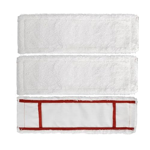 YGLONG Mop Pads Paquete de 3 Almohadillas de Repuesto de Microfibra for trapeador Plano, Lavables y Reutilizables, Piezas de Limpieza for el hogar.