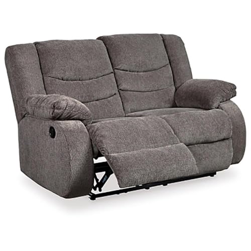 Signature Design by Ashley Tulen Wall Hugger Reclining Loveseat, Dark Gray - image 7
