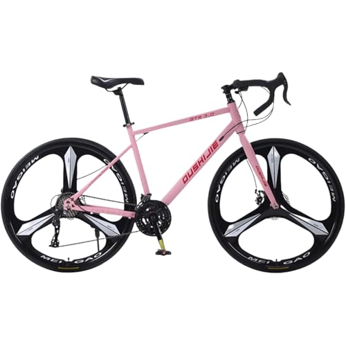 WGMクロスバイク グラベルロードバイクエアロロードバイク 700C 自転車 24/27/30段変速 超軽量 前後ディスクブレーキ 高炭素鋼フロントフォーク ドロップハンドル マウンテンアウトドア自転車 適応身長155-185CM 通勤 通学 街乗り 競技