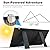 SUNSUL Portable 100 Watt 12V Foldable Solar Panel with Adjustable Kickstands and Waterproof IP65 Design for Power Station, Travel, Outdoor Camping, RVs, and Off-Grid Applications