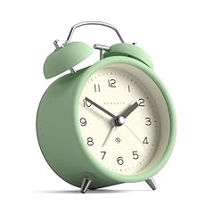 NEWGATE® Charlie Bell Echo Alarm Clock | Modern take on Classic Twin Bell Clock | Neo Mint | Easy photo NEWGATE® Charlie Bell Echo Alarm Clock | Modern take on Classic Twin Bell Clock | Neo Mint | Easy