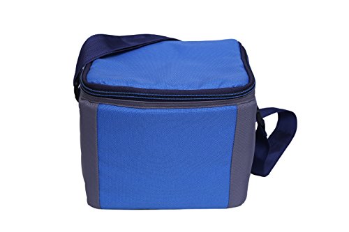 Image of BagsRUs Polyester 6.7 L Royal Blue Portable Cooler Bag with Ice Pack