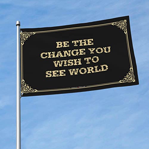 Country Boy Flags Be The Change You Wish To See World Flag JbW   peBI o[ ANZT[ (F: FATCY:120X180CM)