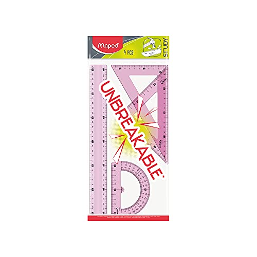 Maped Set Disegno 4 Pezzi con Riga di 30 cm