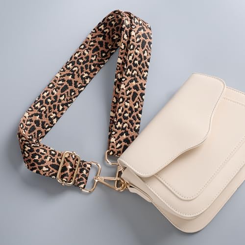 Image of chushui Leopard Print Purse Strap for Women,Adjustable Crossbody Bag Strap