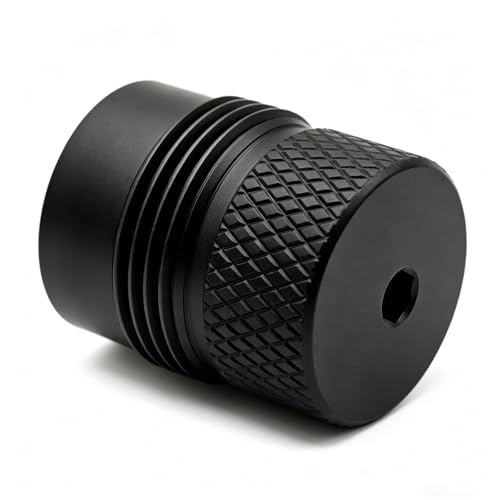 LZXUNG Fast Cap Adapter Compatible with BYRNA LE, SD, EP, HD,Quick Release Accessories for CO2 Cylinder,Extended Grip Design,More Grip Area,No Tools Required,Black Aluminum CO2 Quick-Release Cover