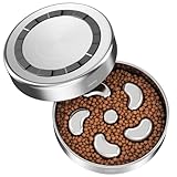 🐈[Capacité 480 ml] Dimension, 20,5 × 20,5 × 4,5 cm ,480 ML/ 16 onces– Idéal pour les petits chien,chien moyen et grand chat.Cette gamelle anti glouton dose idéale slow-feeding : 2-2,5 tasses.Son design en labyrinthe profond stimule l'instinct d'exploration de votre animal, rendant les repas plus ludiques.