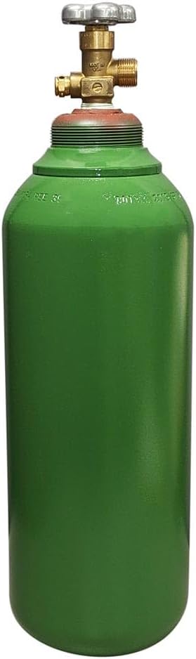 40 cu ft Steel Oxygen Cylinder - CGA540 Valve - DOT Approved