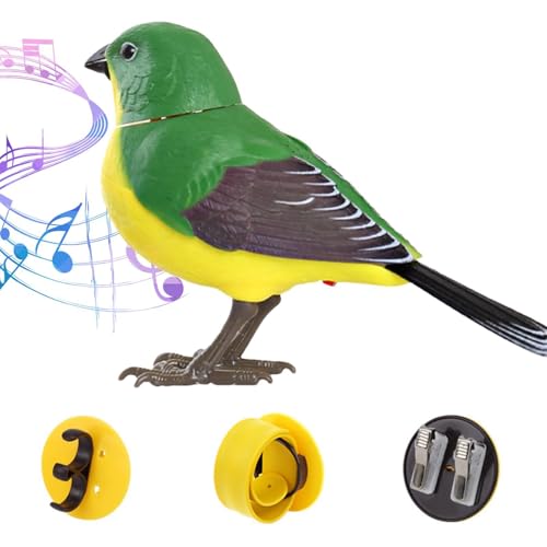 Pájaros Artificiales Que Cantan Con Movimiento, Pájaros Interactivos Para Niños, Juguete De Simulación De Pájaro A Pilas, Decorativo De Pájaro Eléctrico Con Chirrido, Adornos Para Árboles De Jardín