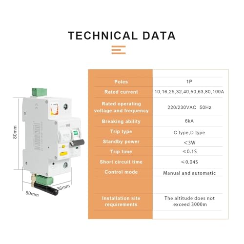 Disjoncteur miniature EKR3S 40A pour sécuriser la maison connectée - 2
