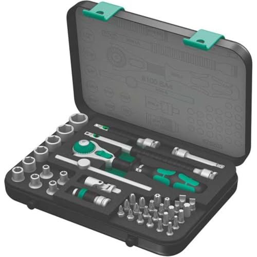 Wera 8100 SA 4 Zyklop Speed-Knarrensatz, 1/4 Zoll-Antrieb, zöllig, 41-teilig, 05003535001