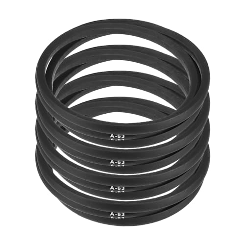 Image of uxcell 4pcs A63 or 4L650 Classic Wrapped Rubber V-Belt, 63 inch(1600mm) Inside Circumference, A Profile V Belt