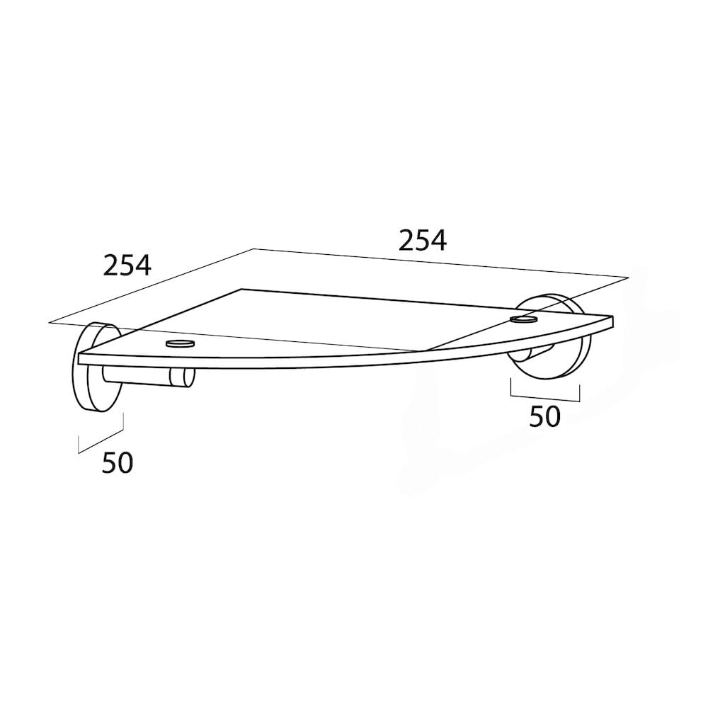 Tiger 308230300 Boston Eckablage poliert
