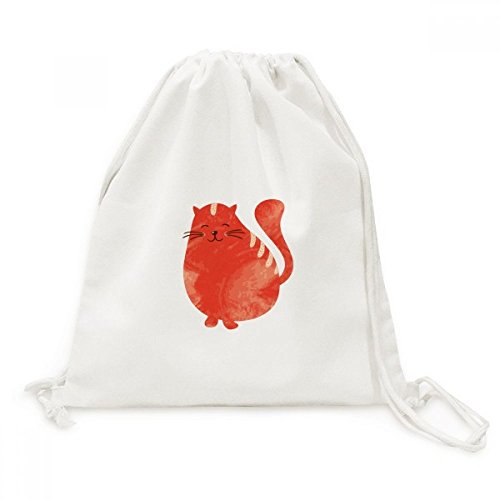 Sac à dos aquarelle chat orange sourire pour exprimer votre créativité